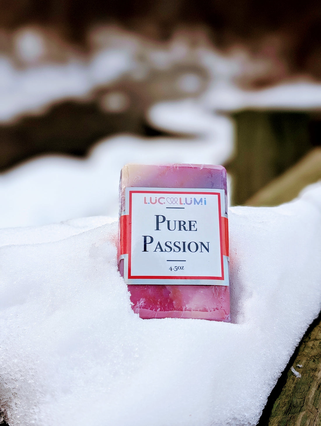 natural pure passion soap at LuceLumi